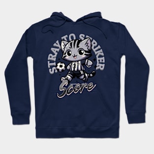 Champion Striker Cat: Feline Soccer Star Hoodie